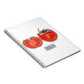 トマト漫画イラストレーション ノートブック (右側)