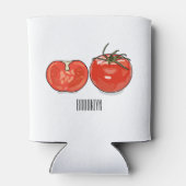 トマト漫画イラストレーション 缶クーラー (裏面)