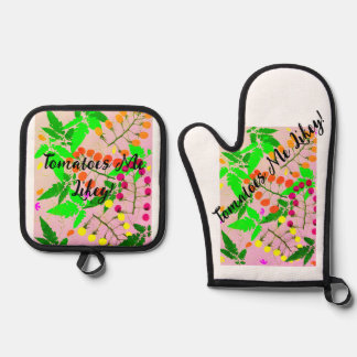トマト私のキーのエプロン 鍋つかみ&鍋敷きセット