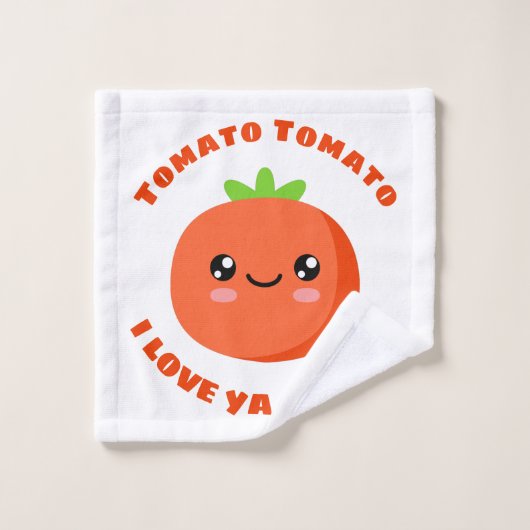 トマト私はトマト屋が大好き ウォッシュタオル (ウォッシュタオル)