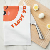 トマト私はトマト屋が大好き キッチンタオル (四つ折り)