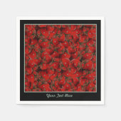 トマト紙ナプキン – オプションのパーソナライズ スタンダードカクテルナプキン (正面)