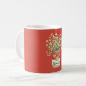トマト缶の花 コーヒーマグカップ (正面左)