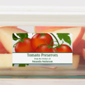 トマト缶詰長方形フードラベルを保存 ラベル (貼付)