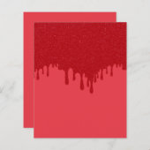 トマト赤ドリップセミグロスシート – カスタマイズ可能 (正面/裏面)