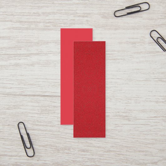 トマト赤ハーフテクスチャーの名刺 – カスタマイズ スキニー名刺 (正面/裏面インサイチュ)