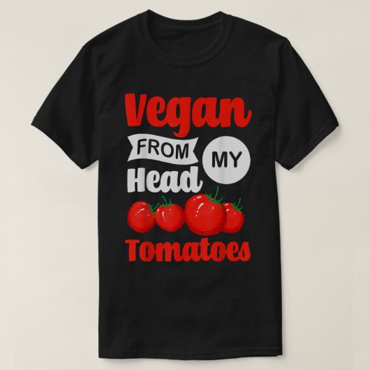 トマト野菜ビーガンガーデナーベジタリアン Tシャツ (デザイン正面)