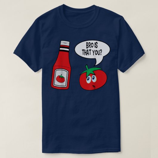 トマト野菜ビーガン庭師Bro Is That Yo Tシャツ (デザイン正面)