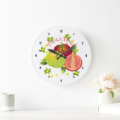 トマト野菜フルーツガーデン ラージ壁時計 (ホーム)