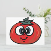 トマト顔招待状 招待状 (スタンド正面)