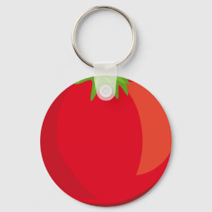 トマト2.25"基本的なボタンKeychain キーホルダー