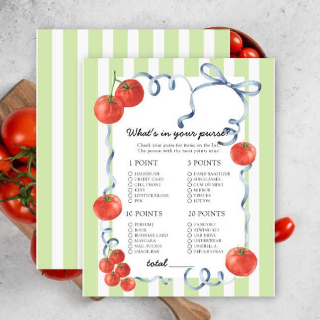 トマト – あなたの財布の赤ちゃんシャワーゲームの中に何がある (クリエイターアップロード済み)