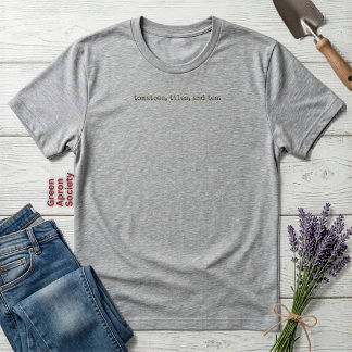 トマト タイル お茶 ミニマリスト 麻雀 ガーデン トライブレンドTシャツ