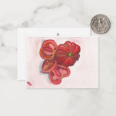 トマト ノートカード (正面/裏面インサイチュ)