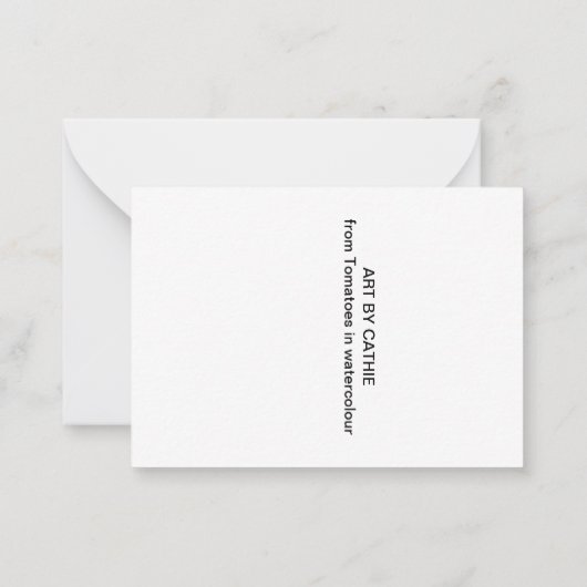 トマト ノートカード (裏面)