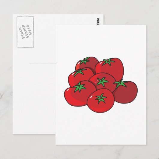 トマト ポストカード (正面/裏面)