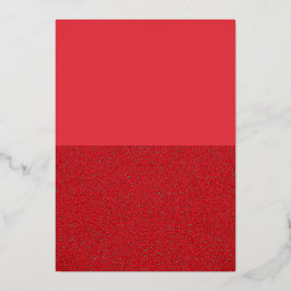 トマト レッド スプリット フォイル インビテーション カード - カスタマイズ