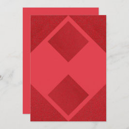 トマト レッド ダイヤモンド ブロック ご招待 - カスタマイズ可能 セーブザデート