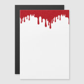 トマト レッド ドリップ カスタム マグネット カード (正面/裏面)