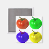 トマト – 冷蔵庫用マグネット マグネット (正面/裏面)