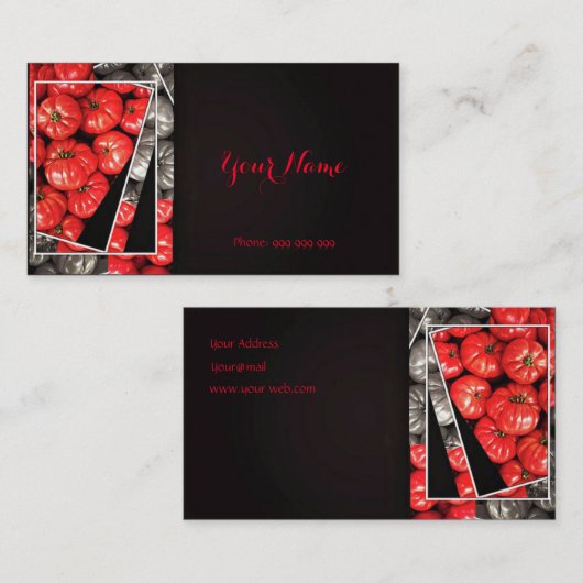 トマト 名刺 (正面/裏面)
