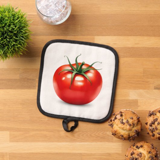 トマト 鍋敷き (トップダウン)