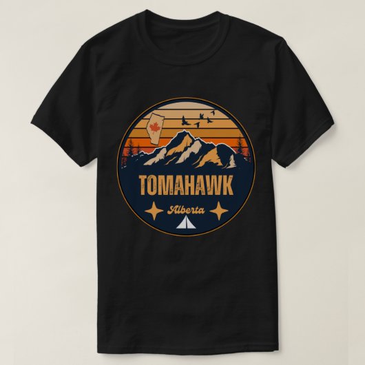 トマホーク(アルバータ州) Tシャツ (デザイン正面)