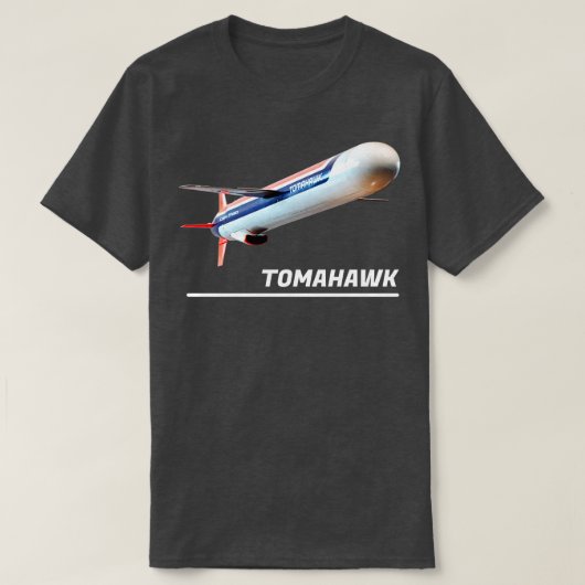 トマホークBGM109陸上攻撃ミサイル Tシャツ (デザイン正面)