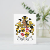 トマン家紋 ポストカード (スタンド正面)