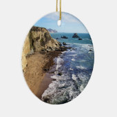 トマーズ・ベイ、カリフォルニアの熱帯の風景、 セラミックオーナメント (右)