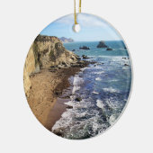 トマーズ・ベイ、カリフォルニアの熱帯の風景、 セラミックオーナメント (左)