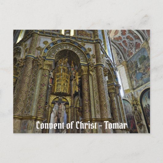トマールのキリスト修道院。ポルトガル ポストカード (正面)