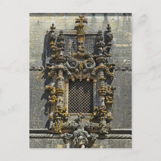 トマールの家の窓ポルトガル ポストカード (正面)