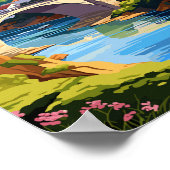 トマールポルトガルヴィンテージ旅行イラストレーション ポスター (角)