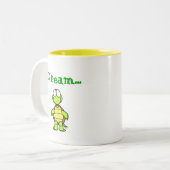 トミーのカメによる夢みる人のマグ ツートーンマグカップ (正面左)