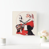 トミーのドラム缶 スクエア壁時計 (ホーム)