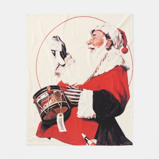 トミーのドラム缶 フリースブランケット (正面)