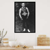 トミー・バーンズボクシング1910 ポスター (キッチン)