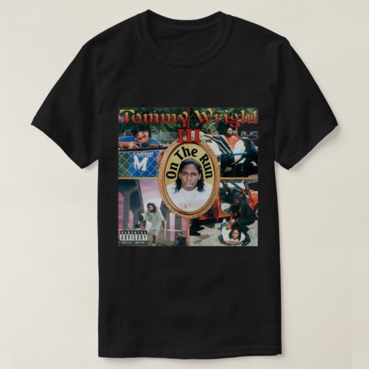 トミー・ライトIII - 1990sメンフィスヒップホップ伝説Es Tシャツ (デザイン正面)