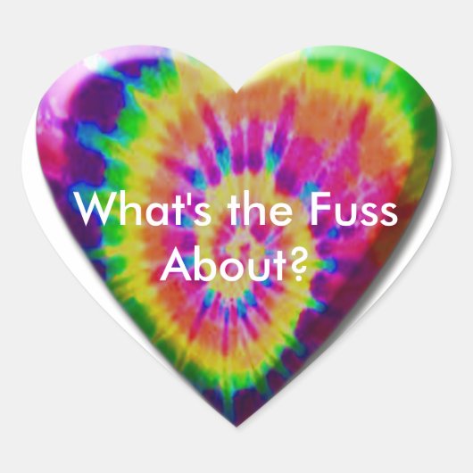 トミーG絞り染めハート ハートシール (正面)