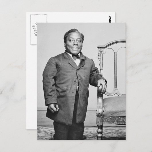 トミ日本のム、アフリカ系アメリカ人ミンストレル、1860年代 ポストカード (正面/裏面)