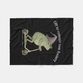 トムおもしろいフラーを犯すためにカエルのグラフィックことわざオフ フリースブランケット (正面(横))