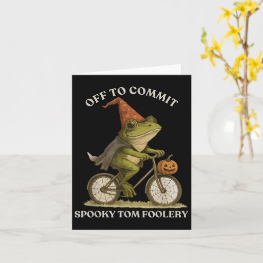 トムお洒落の愚かさを犯すためにカエルの魔法使い カード (黄色い花)