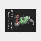 トムお洒落の愚かさを犯すためにカエルの魔法使い フリースブランケット (正面(横))