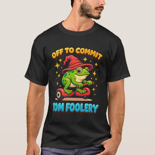 トムお洒落の愚かさを犯すためにカエルの魔法使い Tシャツ (正面)