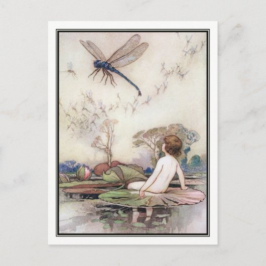 トムがウォリック・ゴブルのドラゴンフライに出会う ポストカード (正面)