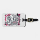 トムとジェリーがあなたの背中を見る ラゲッジタグ (正面横)