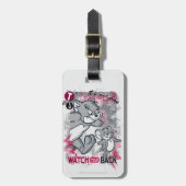 トムとジェリーがあなたの背中を見る ラゲッジタグ (正面縦)