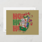 トムとジェリーがそりで贈り物を届ける シーズンポストカード (正面/裏面)