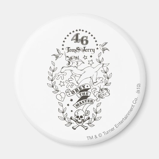 トムとジェリーがマスターに従う1 マグネット (正面)